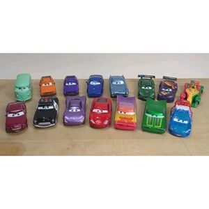 Vintage Disney Pixar CARS Diecast Metal 1:55 Lot Of 15 Mattel Ferrari Gemlin